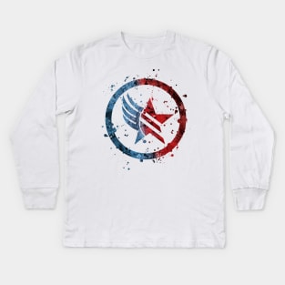 Mass Effect - Paragon/Renegade Combo - Splatter Kids Long Sleeve T-Shirt